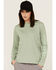 Image #1 - Timberland Pro Women's Cotton Core Long Sleeve Tee, Green, hi-res