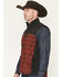 Image #2 - RANK 45&reg; Men's Color Block Southwestern Print Softshell Vest, Maroon, hi-res