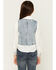Image #4 - 26 International Girls' Denim Heart Pocket Vest, Medium Wash, hi-res