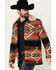 Image #2 - Pendleton Men's Multicolor Brownsville Button-Down Long Coat, Red, hi-res
