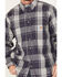 Image #3 - Carhartt Men's FR Force Rugged Flex® Plaid Print Long Sleeve Button-Down Western Work Shirt, Charcoal, hi-res