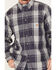 Image #3 - Carhartt Men's FR Force Rugged Flex® Plaid Print Long Sleeve Button-Down Western Work Shirt , Charcoal, hi-res