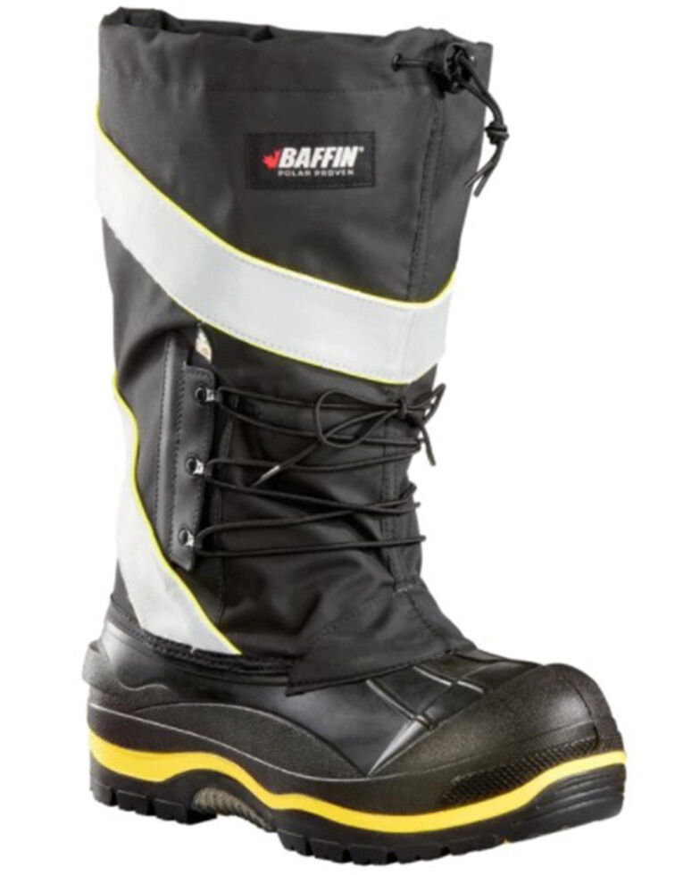 Baffin Men's Black Hi-Vis Derrick Safety Pull-On Work Boot , Black, hi-res