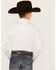 Image #4 - Cody James Boys' North Star Geo Print Long Sleeve Pearl Snap Western Shirt, Ivory, hi-res