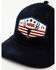 Smith & Wesson Men's NRA Deer Skull Flag Trucker Hat, Navy, hi-res