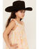Image #2 - Hayden LA Girls' Pale Print Ruffle Sleeve Top, Yellow, hi-res