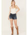 Levi's Women's Dark Wash 501 Worn In Original Shorts, Dark Wash, hi-res