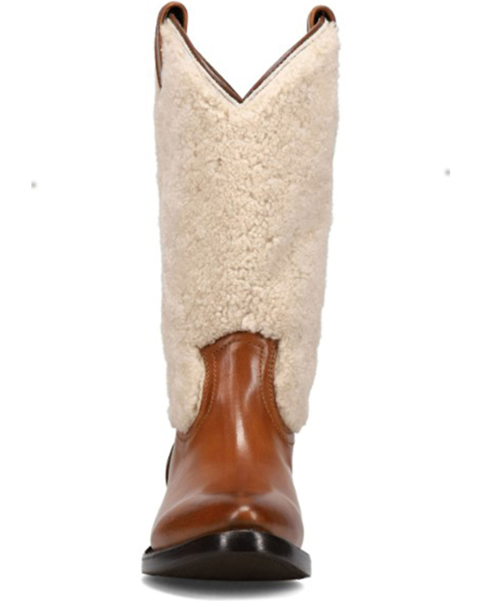 Frye Women s Billy Pull On Shearling Western Boots Round Toe