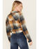 Image #4 - Cleo + Wolf Women's Plaid Print Long Sleeve Flannel Shirt, Bronze, hi-res