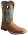 Image #1 - Twisted X Men's Top Hand Western Boots - Broad Square Toe, Distressed Brown, hi-res