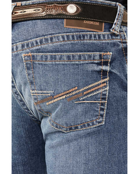Image #4 - Ariat Men's M7 Livermore Warrack Medium Wash Slim Straight Stretch Jeans          , Medium Wash, hi-res