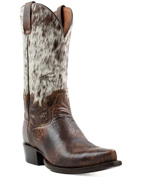 Dan Post Men's American Tribes Western Boots - Snip Toe, Brown, hi-res