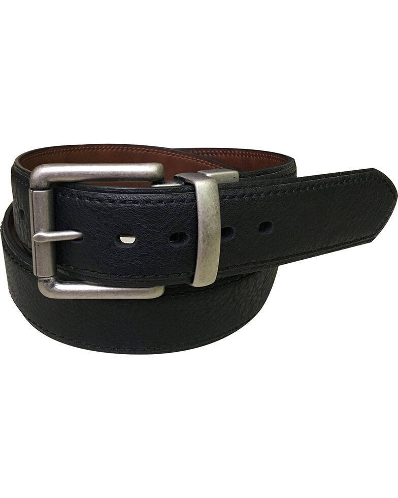Berne Men's Reversible Leather Belt , Black, hi-res
