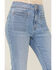 Image #2 - Ceros Women's Light Wash High Rise Coin Pocket Light Denim Flare Jeans, Blue, hi-res
