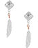 Montana Silversmiths Women's American Legends Feather Earrings, Silver, hi-res