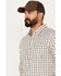 Brothers & Sons Men's Plaid Long Sleeve Button-Down Western Shirt, Tan, hi-res