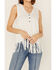 Image #2 - Tasha Polizzi Women's Abby Fringe Tank Top, White, hi-res