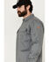 Image #2 - Hawx Men's FR Woven Long Sleeve Button-Down Work Shirt - Big, Silver, hi-res