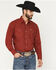 Image #1 - Ely Walker Men's Solid Long Sleeve Snap Stretch Western Shirt - Big, , hi-res