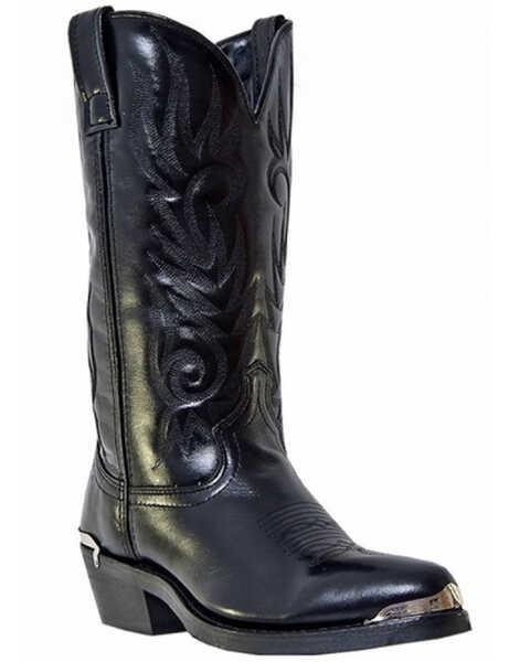 Image #1 - Laredo Men's McComb Western Boots - Medium Toe, Black, hi-res