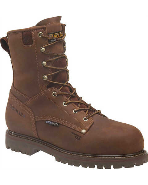 Carolina Men's 8" Insulated WP Work Boots - Composite Toe, Brown, hi-res
