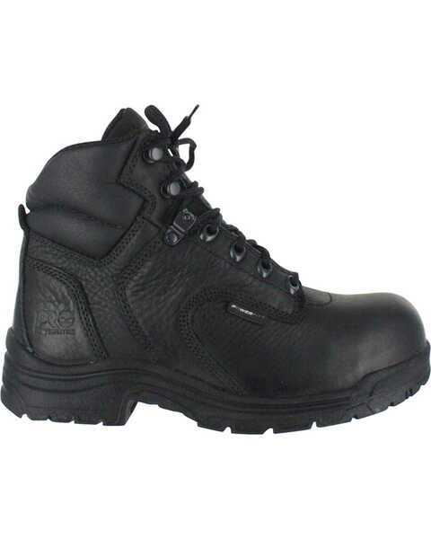 Image #3 - Timberland Pro Women's TITAN 6" Work Boots - Composite Toe, Black, hi-res