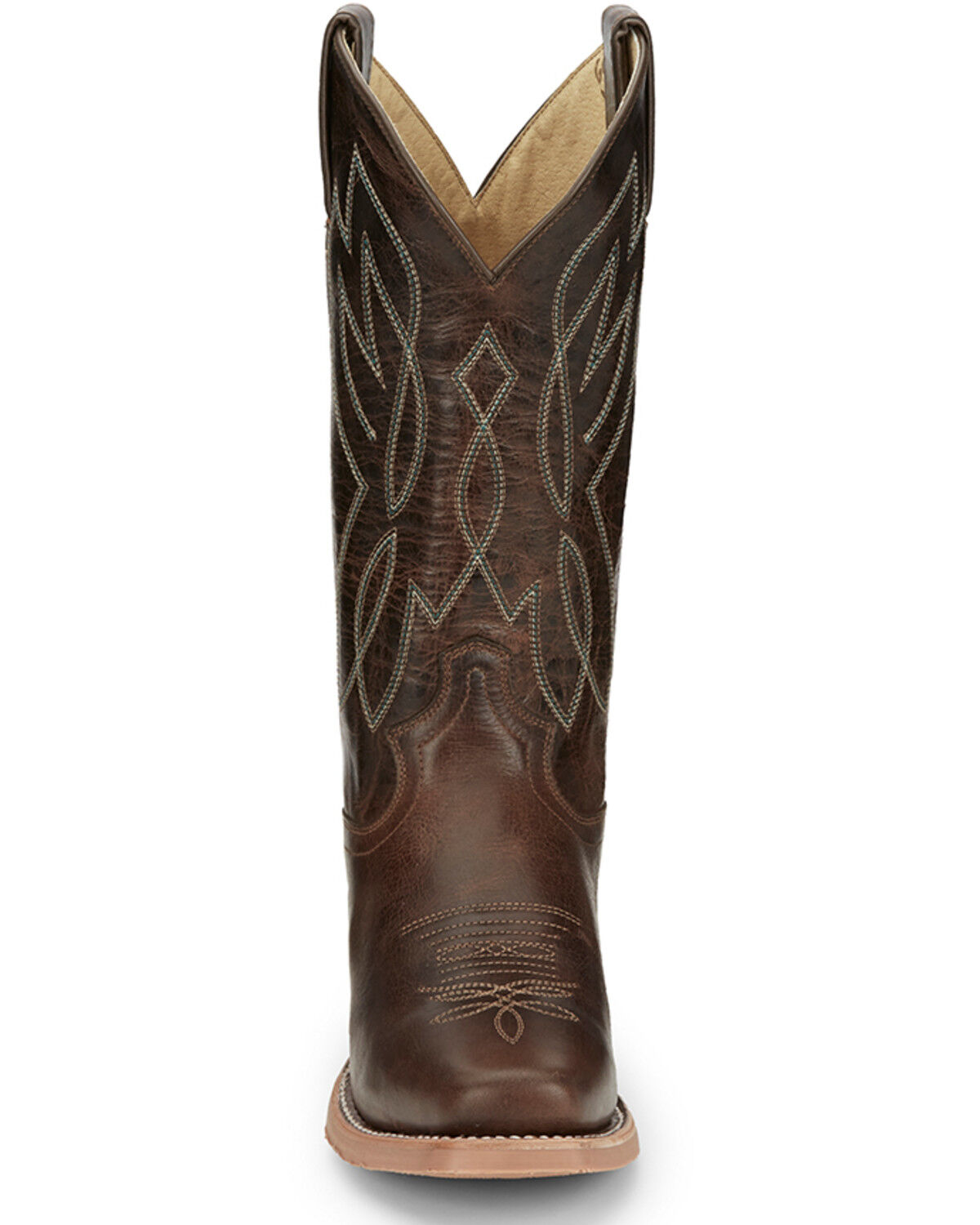 Image #4 - Justin Women's Mayberry Umber Western Boots - Square Toe, Dark Brown, hi-res