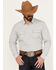 Image #1 - Cody James Men's Jackrabbit Plaid Print Long Sleeve Pearl Snap Western Shirt, Tan, hi-res
