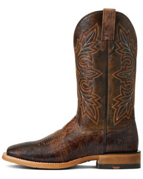 Image #2 - Ariat Men's Standout Leather Performance Western Boot - Broad Square Toe , Brown, hi-res