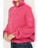 Image #3 - Revel Women's Quarter Zip Cable Knit Sweater, Fuchsia, hi-res