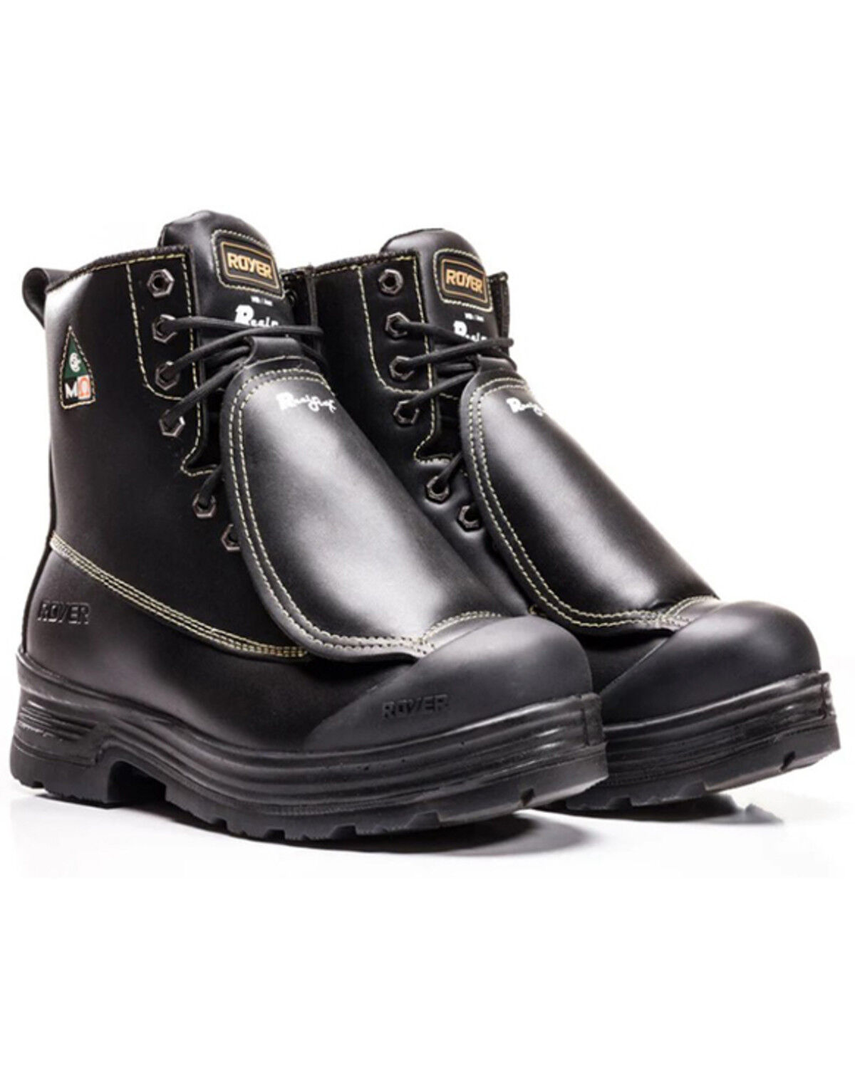 Image #1 - ROYER Men's 8" 4-Density RealFlex Work Boots - Steel Toe, Black, hi-res