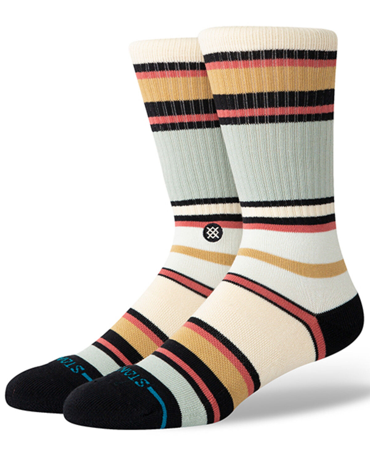 Image #1 - Stance Men's Mike Crew Socks, Blue, hi-res