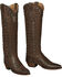 Lucchese Handmade Brown Danielle Goatskin Tall Cowgirl Boots - Snip Toe , , hi-res