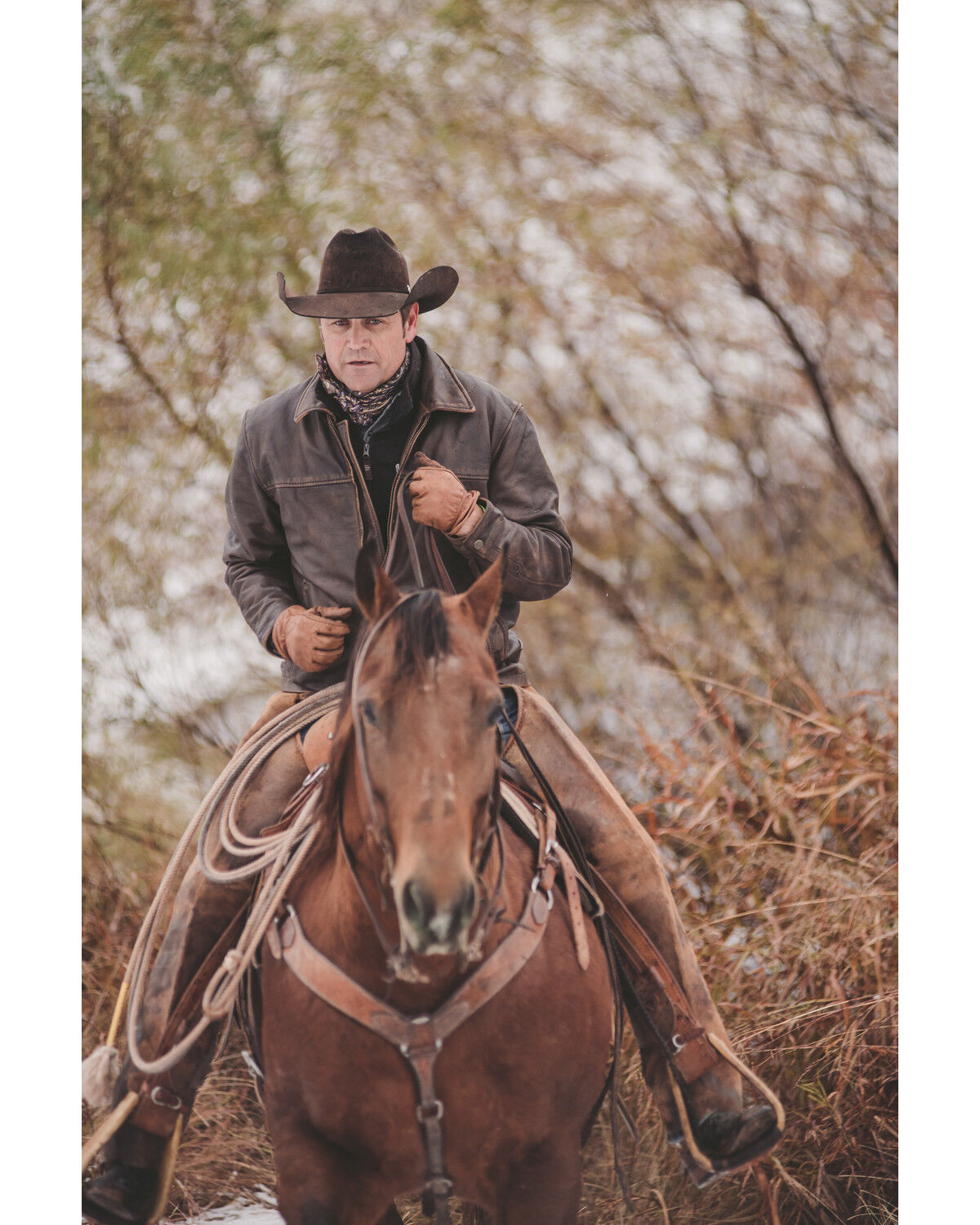 Image #3 - STS Ranchwear Men's The Rifleman Leather Jacket , , hi-res