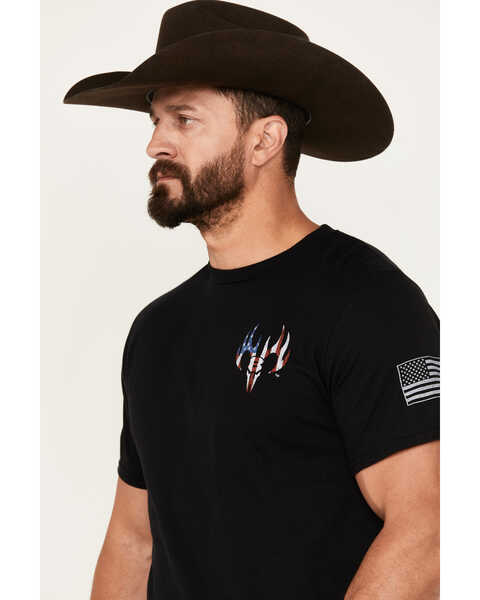 Buckwear Men's Defend Liberty Short Sleeve Graphic T-Shirt, Black, hi-res
