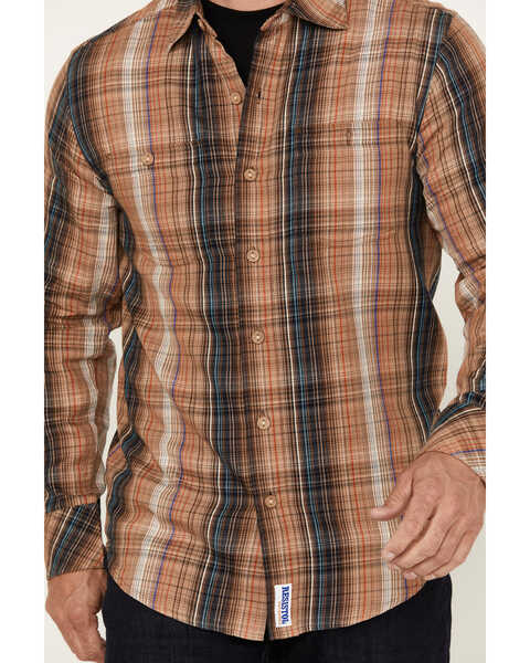 Image #3 - Resistol Men's Vail Large Plaid Button Down Western Shirt , Multi, hi-res