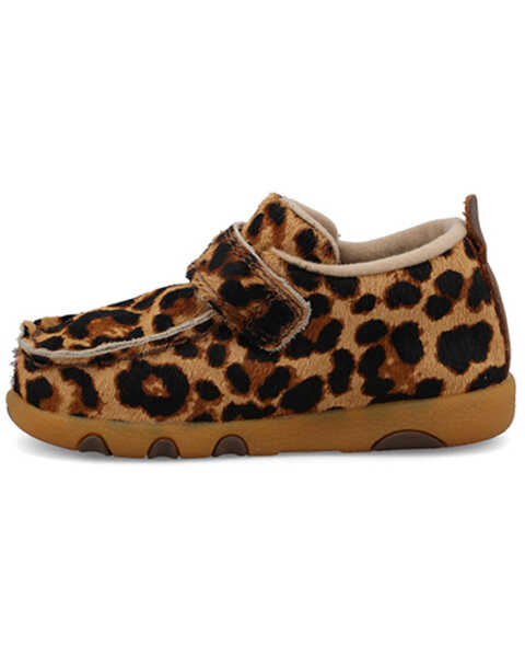 Image #3 - Twisted X Toddler Girls' Leopard Driving Moc Shoes - Moc Toe , Leopard, hi-res