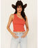 Image #1 - People of Leisure Women's Hollie One Shoulder Tank, Orange, hi-res