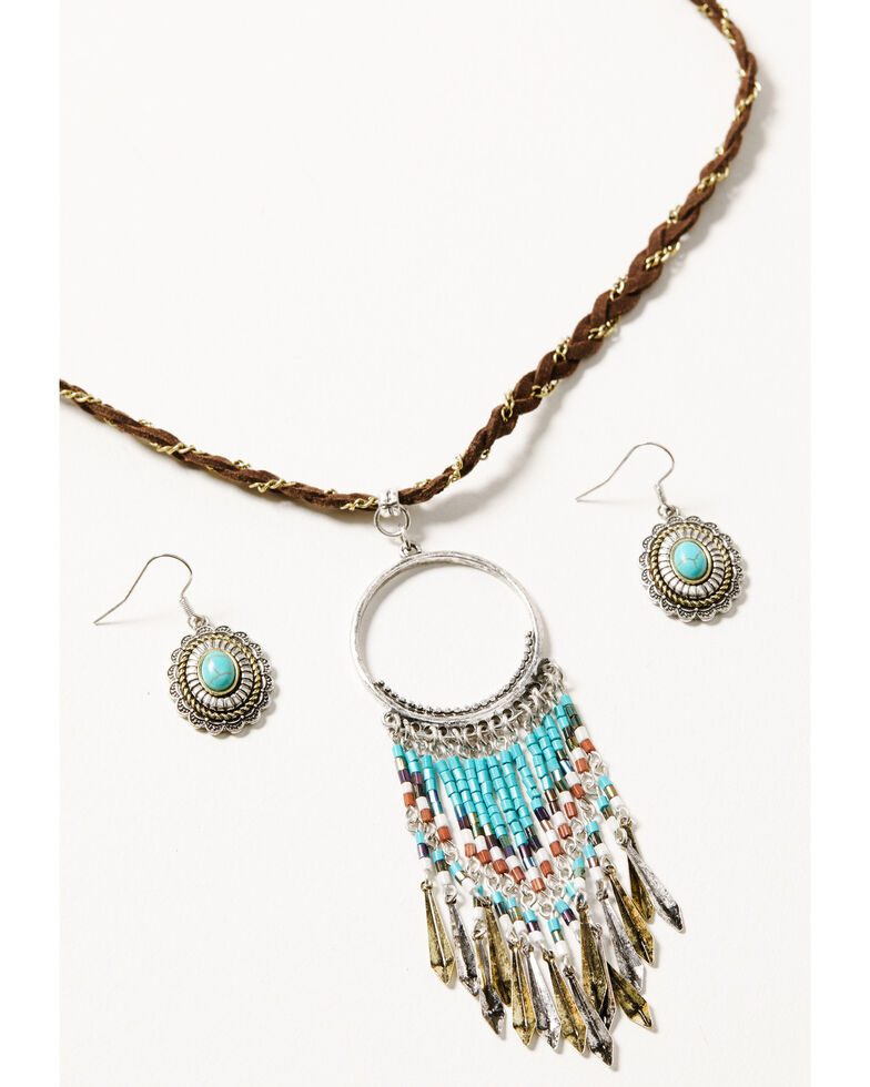 Shyanne Women's Wild Blossom Multi Bead Jewelry Set, Multi, hi-res