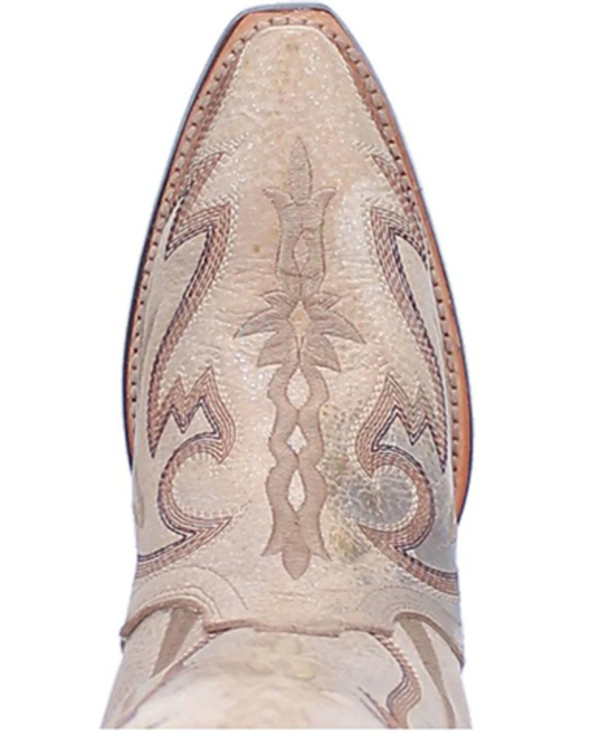 Image #6 - Dan Post Women's 16" Triad Silvie Tall Western Boots - Snip Toe, Ivory, hi-res