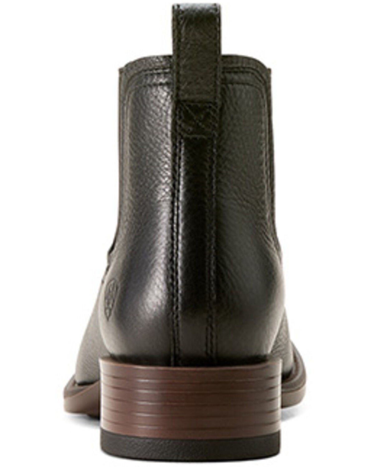 Ariat Men's Booker Ultra Chelsea Boots - Square Toe, Embroidered, Elastic Gore Slip-On, 1.5" Heel, Full-Grain Leather