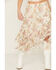 Image #2 - Originality Women's Boot Barn Exclusive Floral Print Lace Midi Skirt, Ivory, hi-res