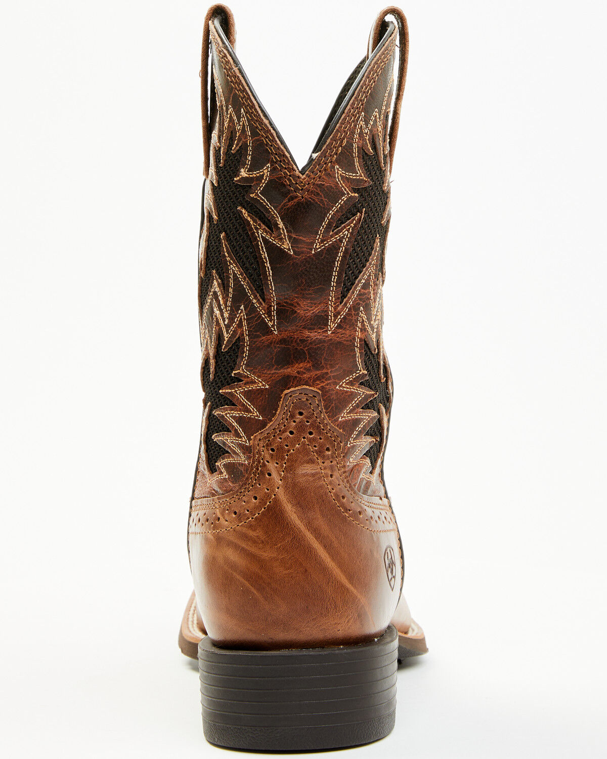 Image #5 - Ariat Men's Sport Cool VentTEK Western Performance Boots - Broad Square Toe, Brown, hi-res