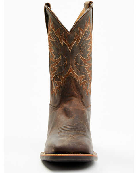 Image #4 - RANK 45® Men's Xero Gravity Performance Western Boots - Broad Square Toe, Brown, hi-res