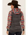 Hooey Women's Southwestern Contrast Print Summit Hoodie, Charcoal, hi-res