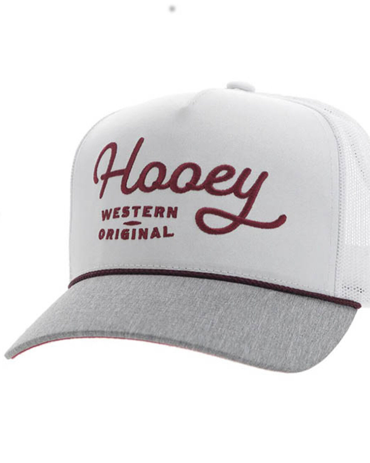 Image #1 - Hooey Men's OG Logo Trucker Cap, White, hi-res