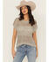 Image #1 - Cleo + Wolf Women's Eleanor Spacedye Open Weave Sweater Vest, Steel Blue, hi-res