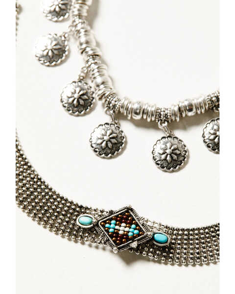 Image #2 - Idyllwind Women's Lantana Choker Necklace Set, Silver, hi-res