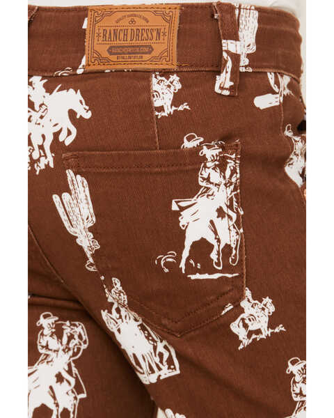 Image #4 - Ranch Dress'n Girls' Buckaroo Rust Super Flare Jeans, Rust Copper, hi-res