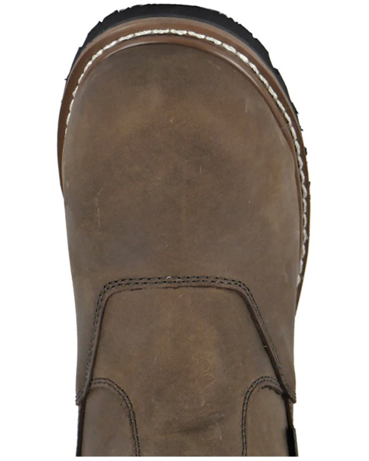 Image #4 - Hoss Men's Buford Logger Pull-On Waterproof Logger Work Boots - Composite Toe, Brown, hi-res